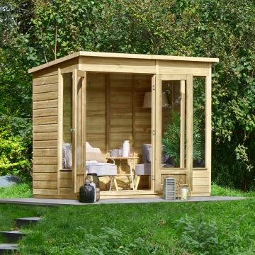 Custom garden shed and portable cabin — galvanized steel outdoor storage structure